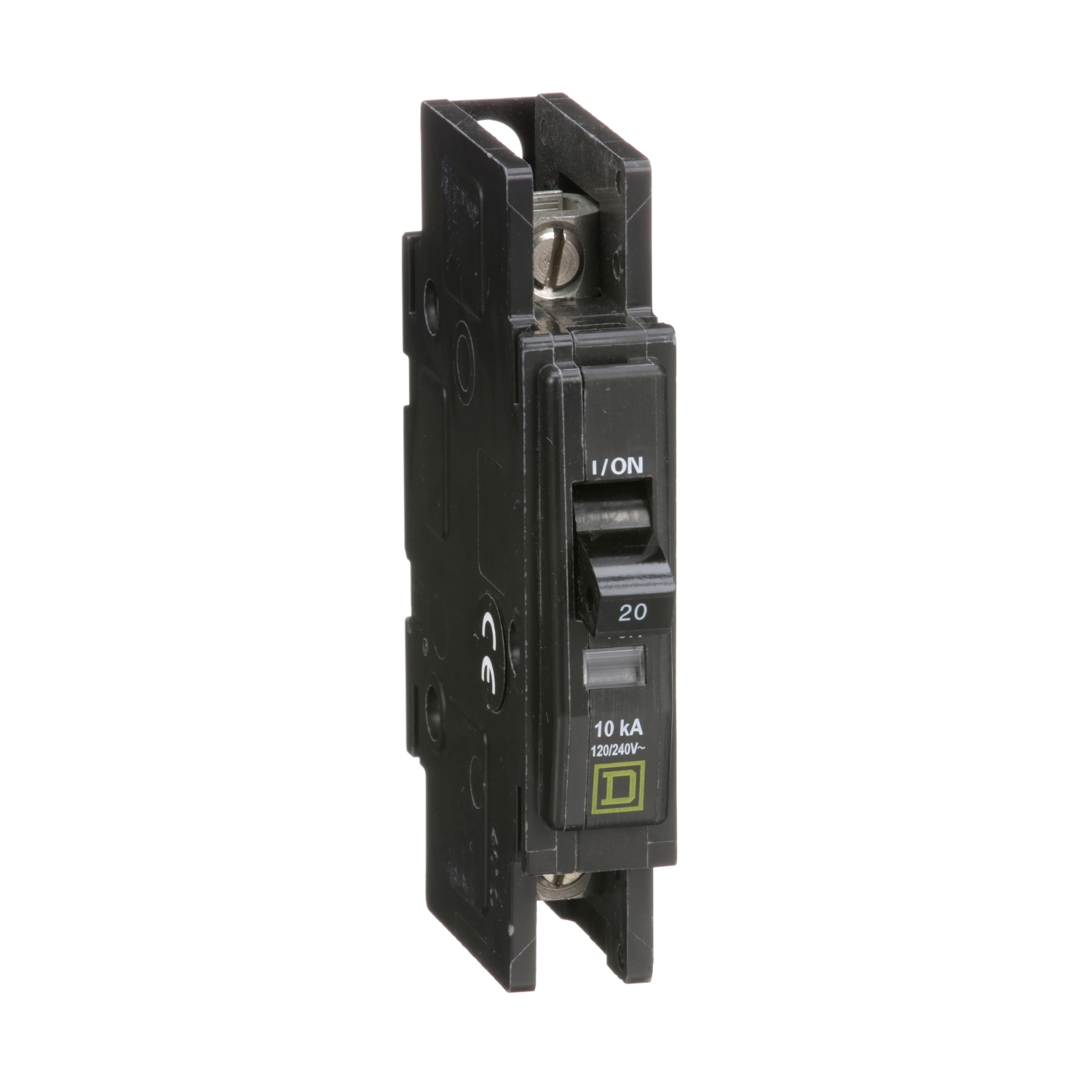 Mini circuit breaker, QOU, 20A, 1 pole, 120/240VAC, 10kA