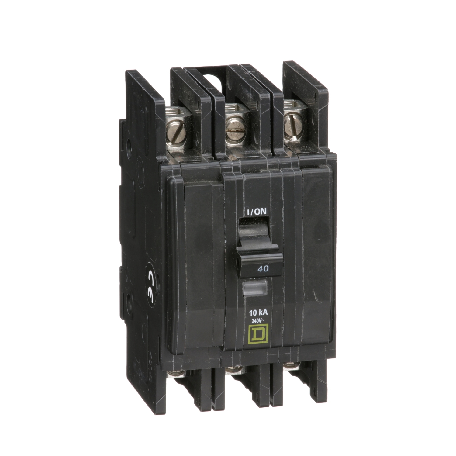 Mini circuit breaker, QOU, 40A, 3 pole, 240VAC, 10kA
