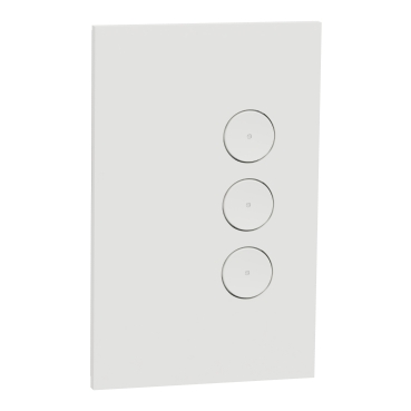 C-Bus, SpaceLogic Wall Plate, Saturn Zen, A-Series, Key Input Unit, 3 Keys