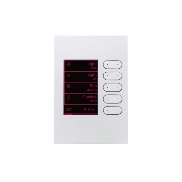 Zen White C Bus Enhanced Dlt Wall Switch Saturn Zen Fascia Grid