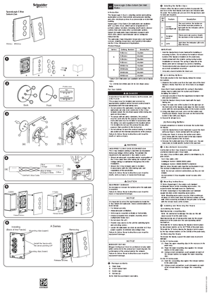 SpaceLogic C-Bus Saturn Zen Wall Plates - Installation instructions