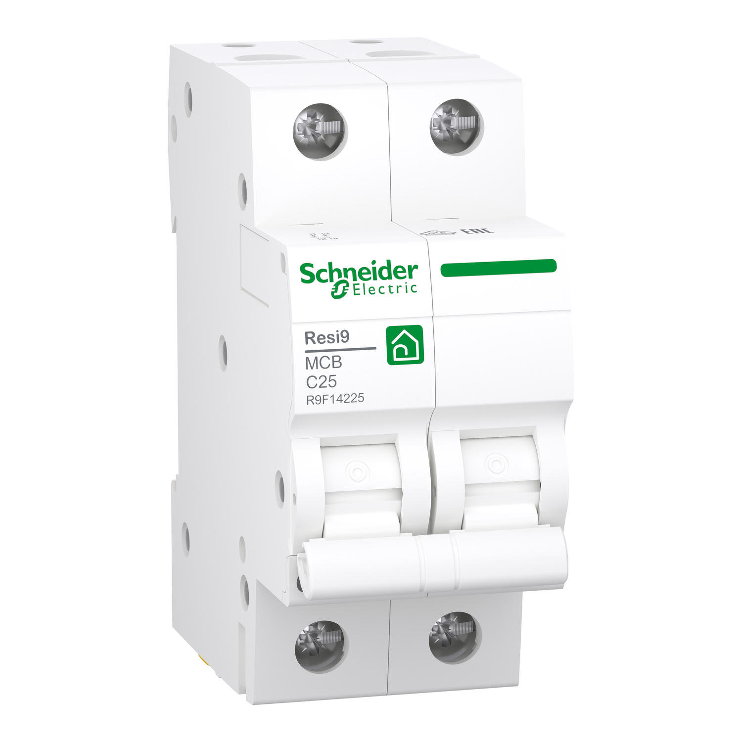 Kismegszakító 2P 25A C-jelleg 230V AC 4.5kA/60898 Resi9 F Schneider
