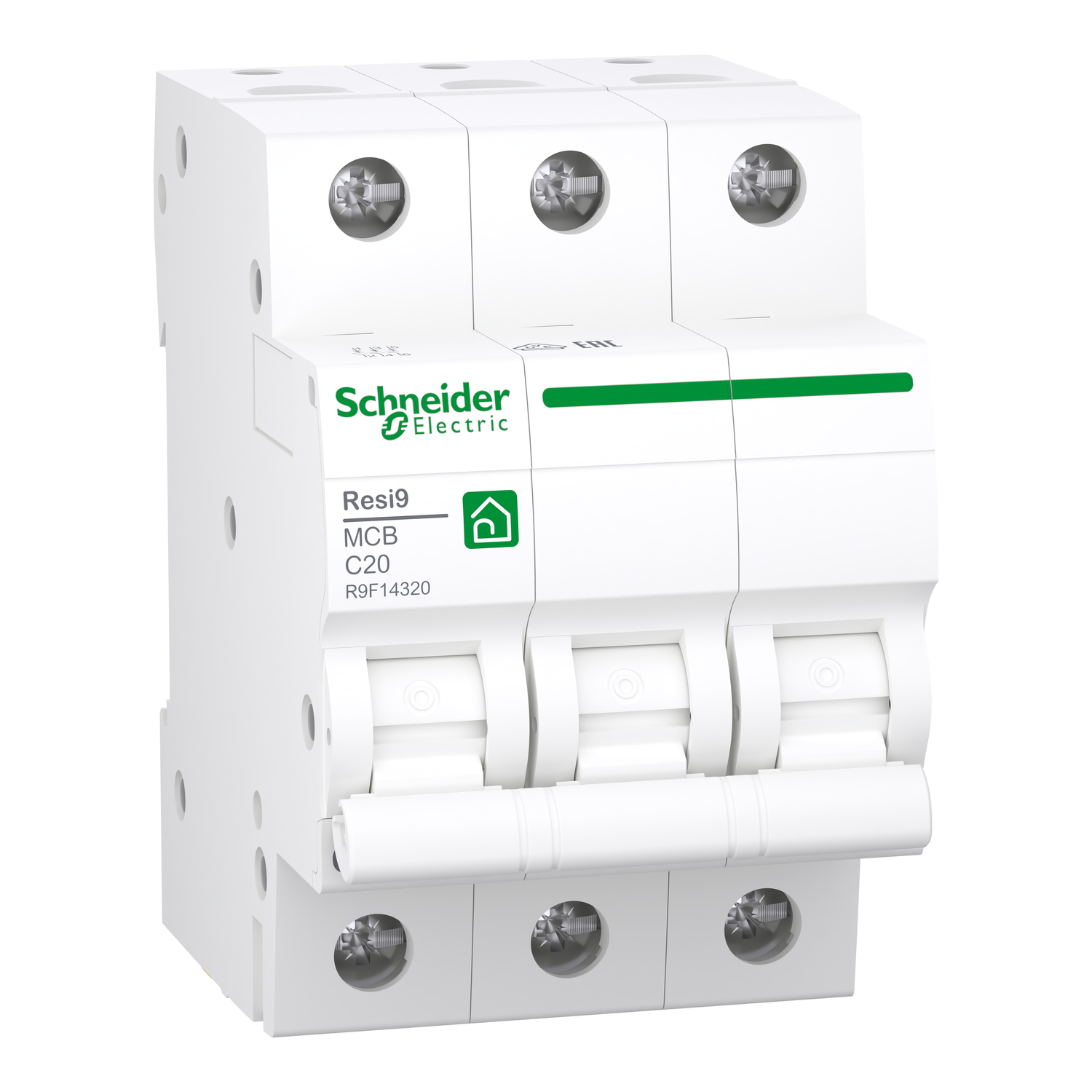 Kismegszakító 3P 20A C-jelleg 400V AC Resi9 F Schneider