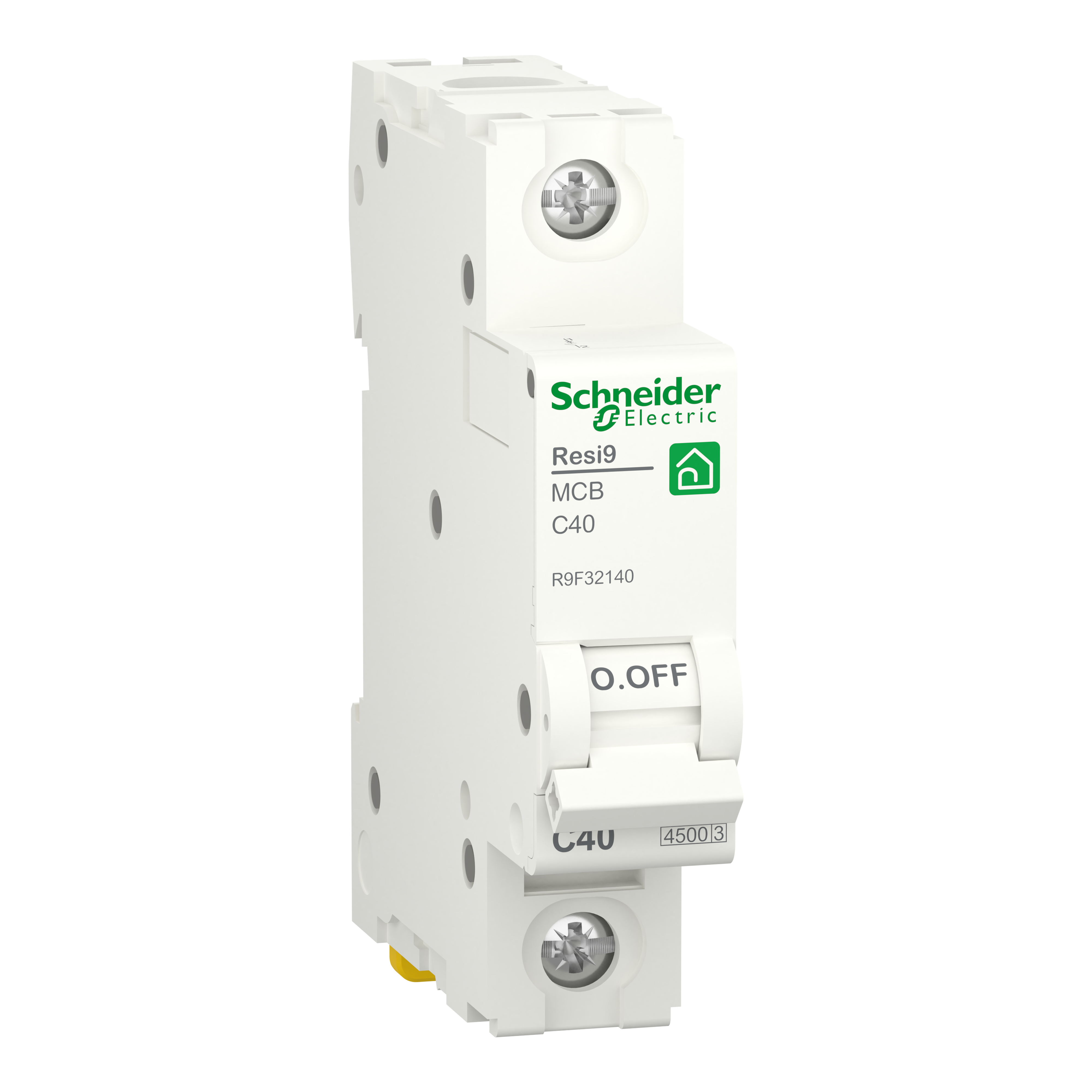 Miniature circuit breaker (MCB), Resi9, 1P, 40A, C curve, 4500A (IEC/EN 60898-1)
