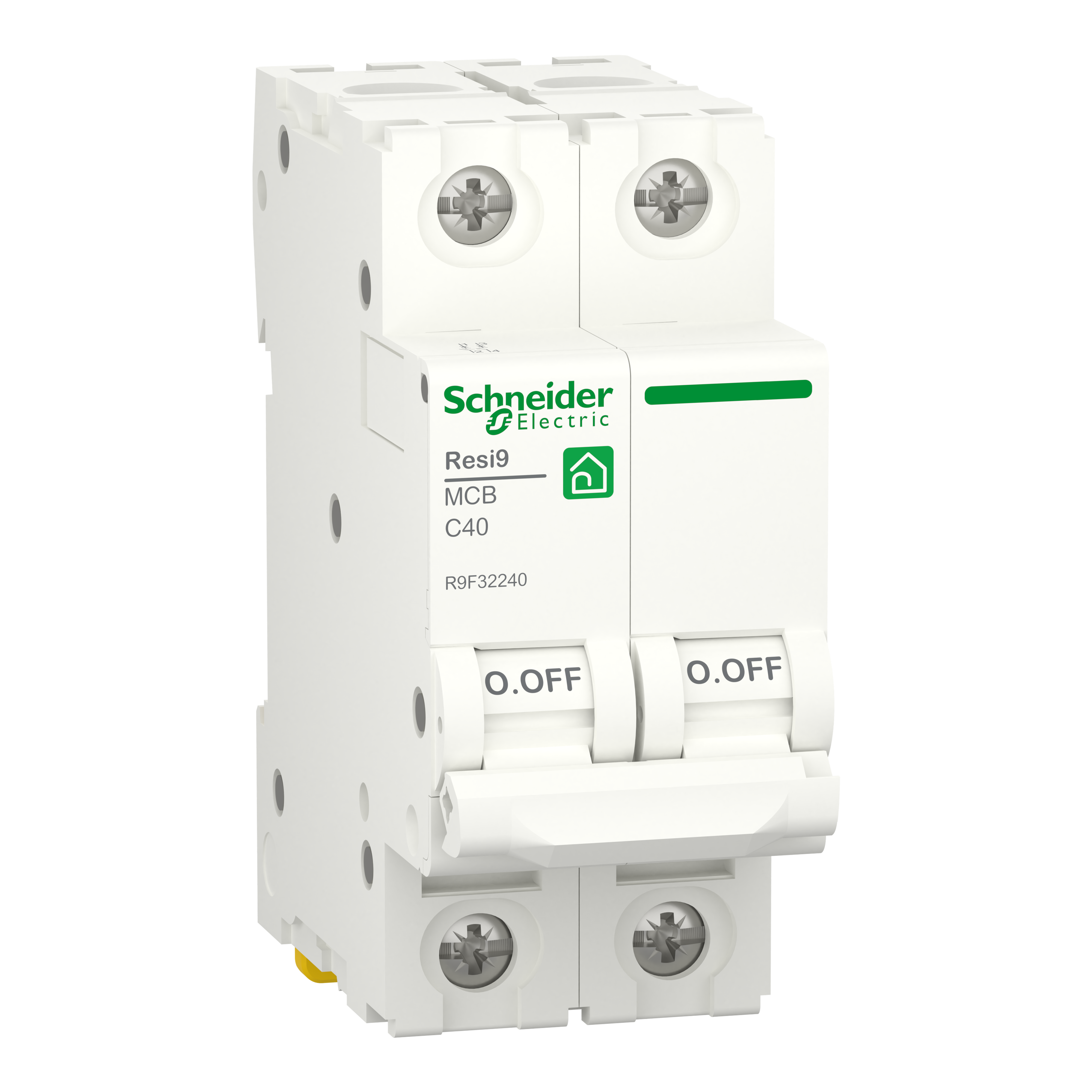 Miniature circuit breaker (MCB), Resi9, 2P, 40A, C curve, 4500A (IEC/EN 60898-1)