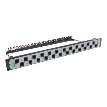 Clipsal Actassi, P/Panel 24 Port, CAT6A UTP With Jacks