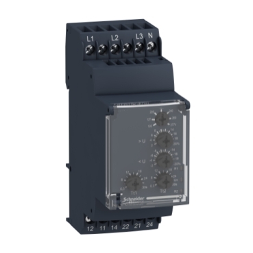 Harmony Control Relays, Modular 3 Phase Voltage Control Relay, 5A, 2CO, 120…277V AC