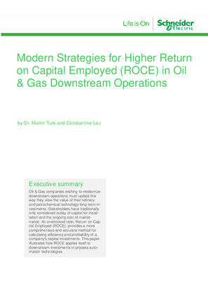 Modern Strategies for Higher Return on Capital Employed (ROCE) in Oil & Gas Downstream Operations 
