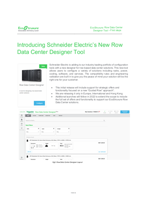 Row Data Center Designer Introduction Overview