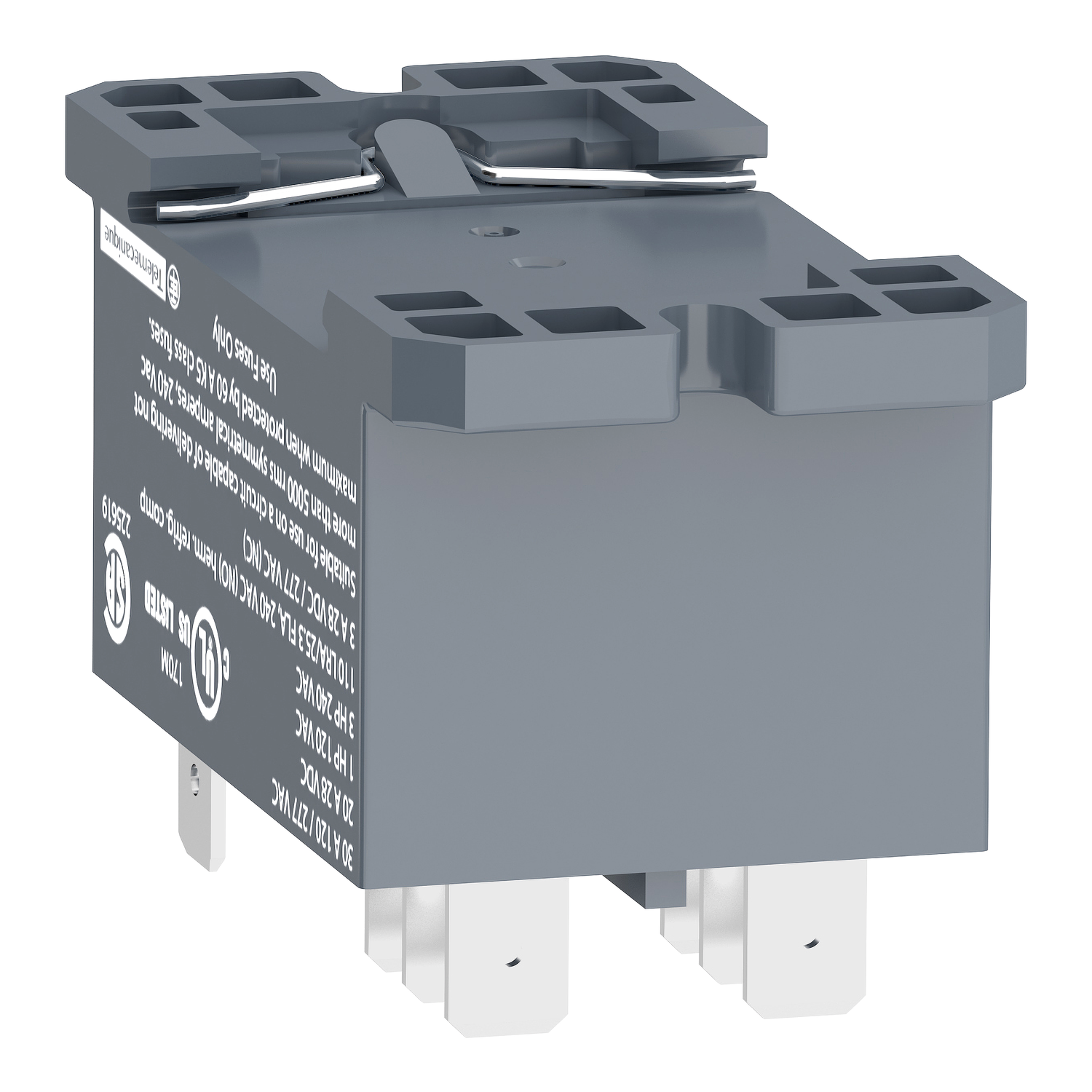 RPF2BF7 power relay, Harmony electromechanical relays, DIN rail or