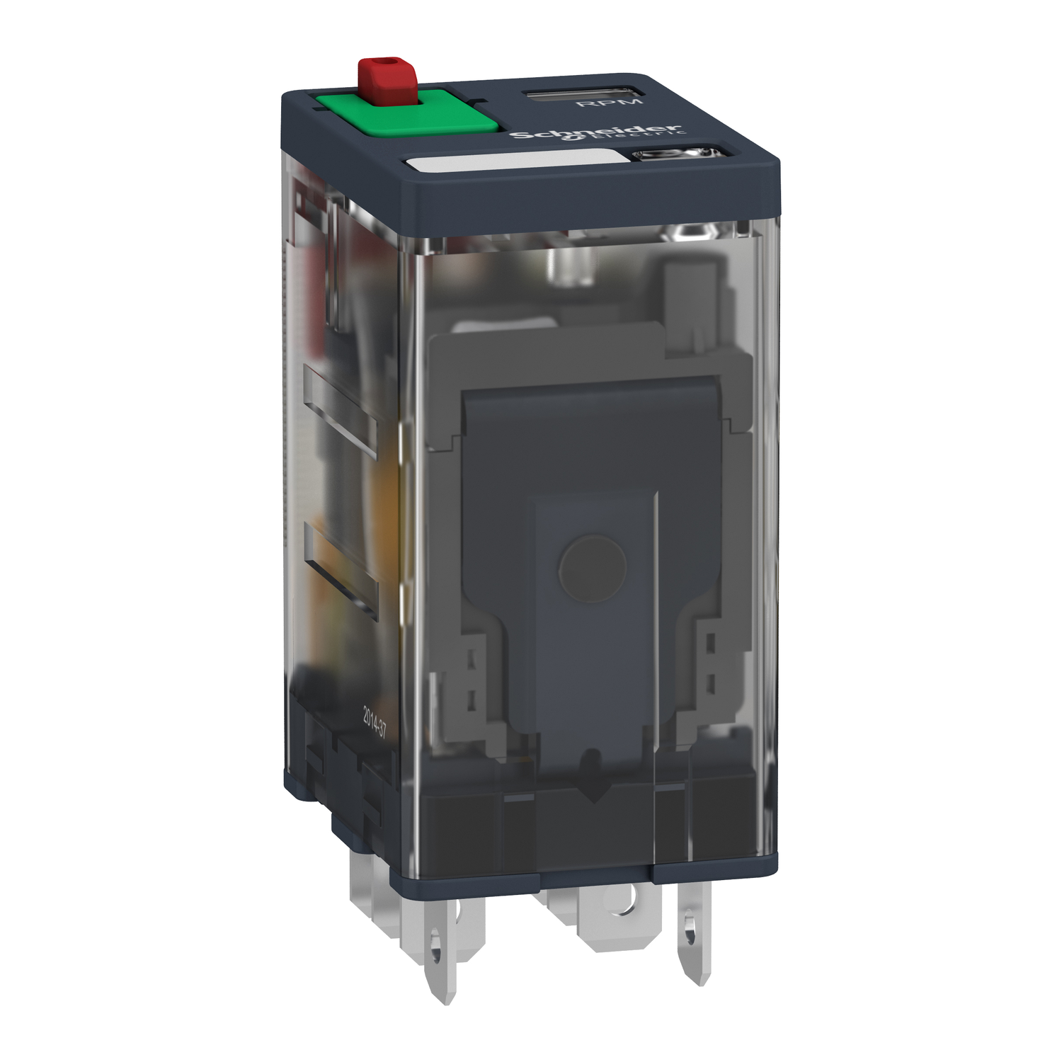 RPM22B7, plug-in relay, Harmony electromechanical relays, 15A, 2CO ...