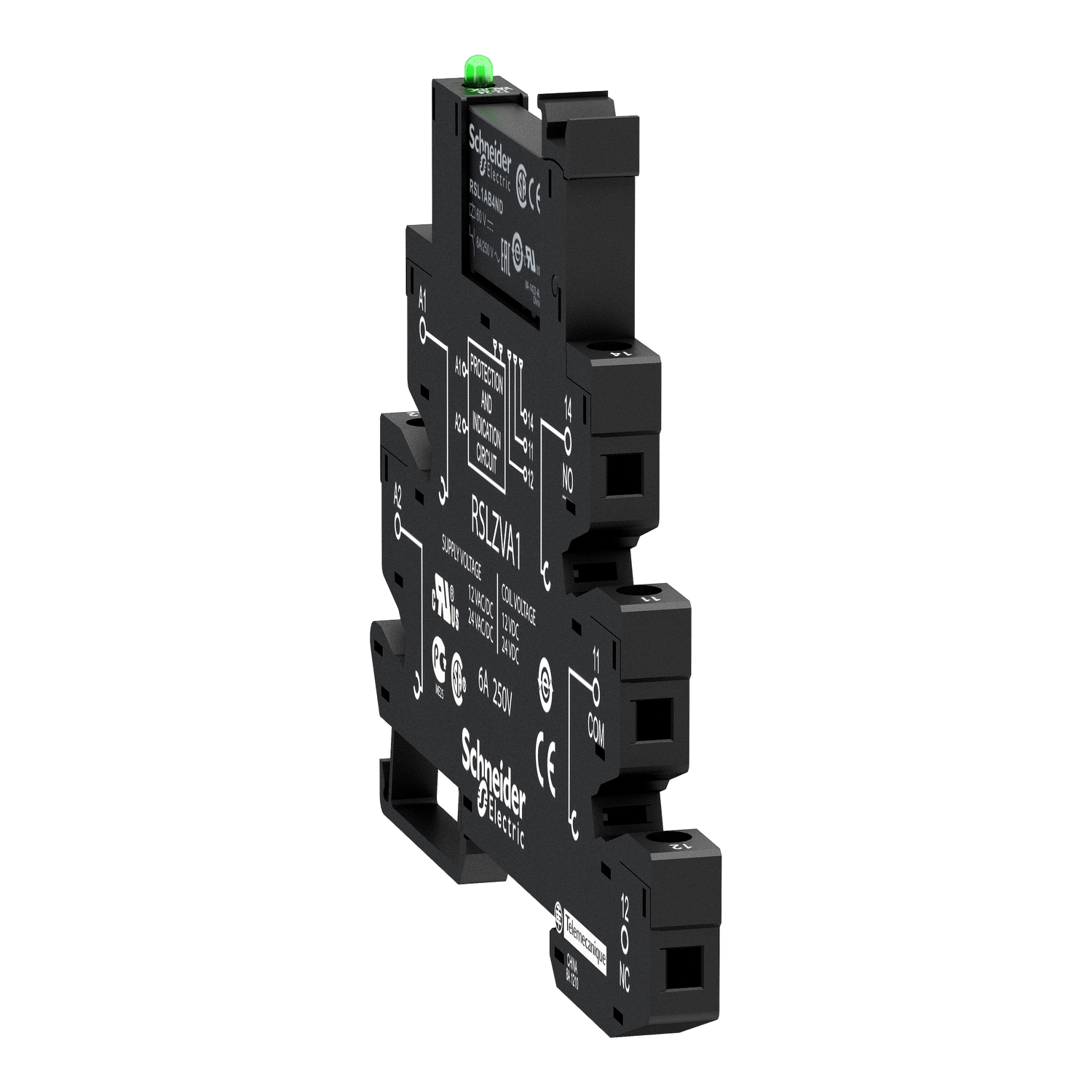RSL1PVFU - slim interface pre assembled plug in relay with socket ...
