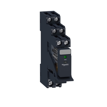 Harmony RXG Interfész relé foglalattal, 2CO, 5A, 24VDC, LED RXG23BDPV