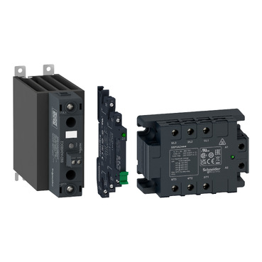 Slim interface relay (SSL), modular DIN-rail relays, and panel mount SSR relays