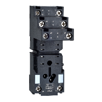 RXZE2S108M : toma para relé miniatura - Zelio RXZ - con contactos independientes - conectores