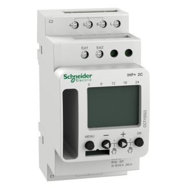 IH, IHP, ITA Schneider Electric The range consists of IHP and ITA digital programmable time switches and IH mechanical programmable time switche