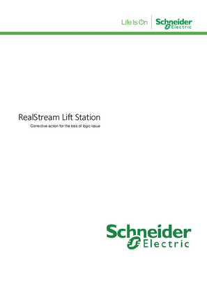 RealStream Lift Station Correction Action for Loss of Logic Issue