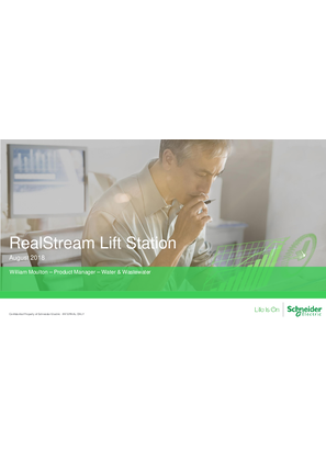 RealStream Lift Station 1.02 Launch Presentation