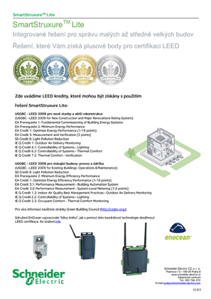 SmartStruxure Lite pro certifikaci LEED
