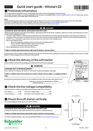 ATS22 - Quick Start guide