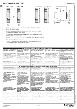 RM17 TG... 3-phase supply control, Instruction Sheet (EN)