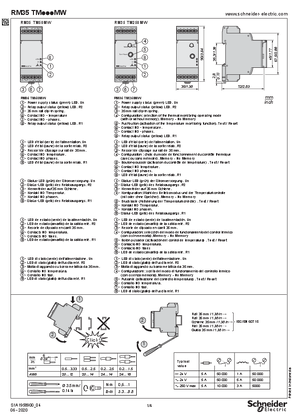 RM35TM...MW Motor control of 3-phase supplies, Instruction Sheet
