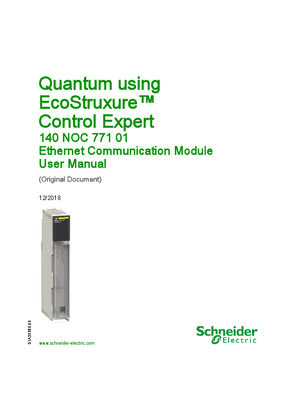 Quantum using EcoStruxure™ Control Expert - 140NOC77101 Ethernet Communication Module, User Manual