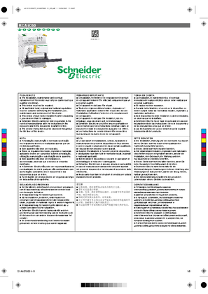 Acti9 RCA iC60 Remote Control Auxiliary - Instruction Sheet