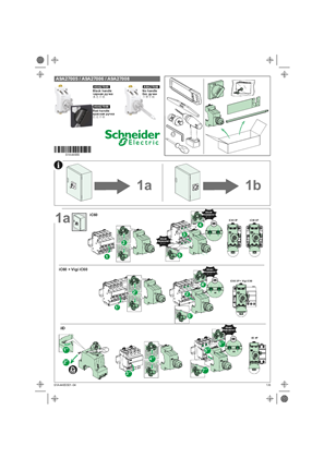 Rotary handle for iC60, Vigi iC60, iID - Instruction Sheet