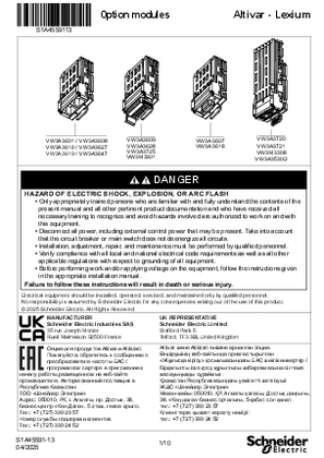 Instruction sheet - option modules