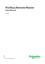 TCSEGPA23F14F Profibus Remote Master, User Manual