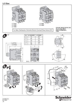 EasyPact LC1E40-95 instruction sheet