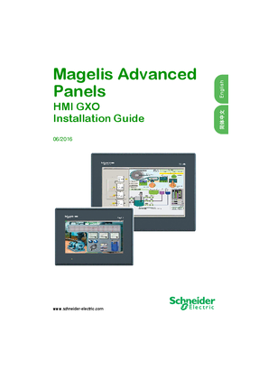 Magelis Advanced Panels - HMI GXO, Installation Guide