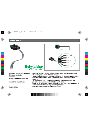 Acti 9 Smartlink cables - A9XCAU06 - A9XCAC01 - Instruction sheet