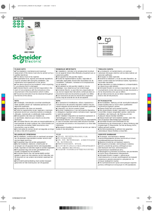 Acti9 iACT24 (A9C15924) - Instruction Sheet