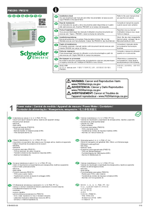 PM3200 / PM3210 - Instruction sheet