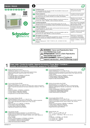 PM3250 / PM3255 - Instruction sheet