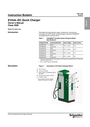 EVlink™ DC Fast Charging Station - Owner's Manual