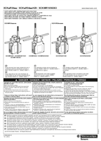 XCK.R54.. / XCK.R54..H29 / XCKMR1656363 Limit switch with rotating head and cross lever, Instruction Sheet