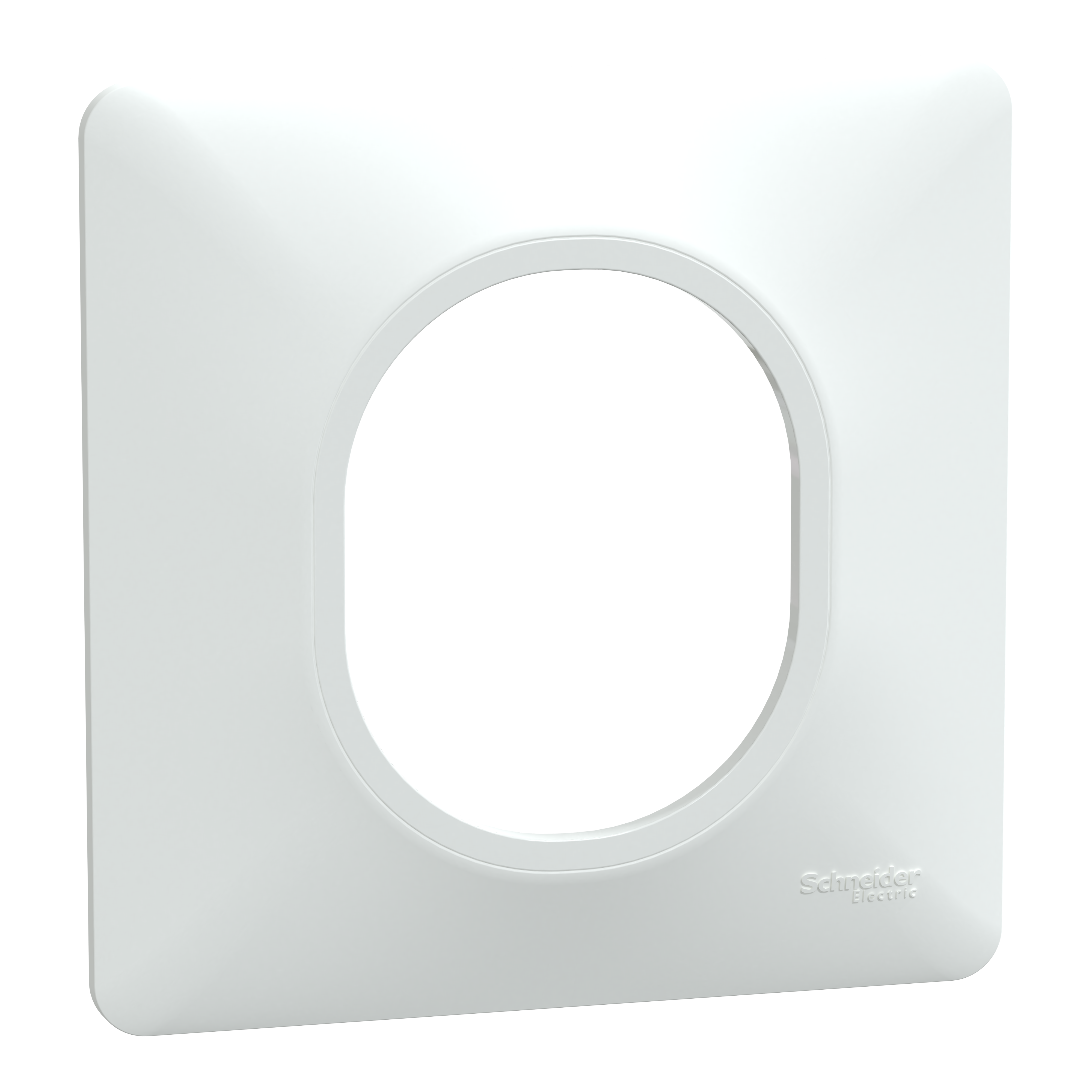 Plaque 1 poste Blanc