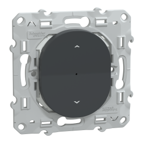 WISER Ovalis - Interrupteur connecté pour Volet Roulant - coloris Anthracite - 4A - Zigbee