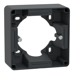 Ovalis - Boîte support 36 mm pour montage en saillie - Anthracite