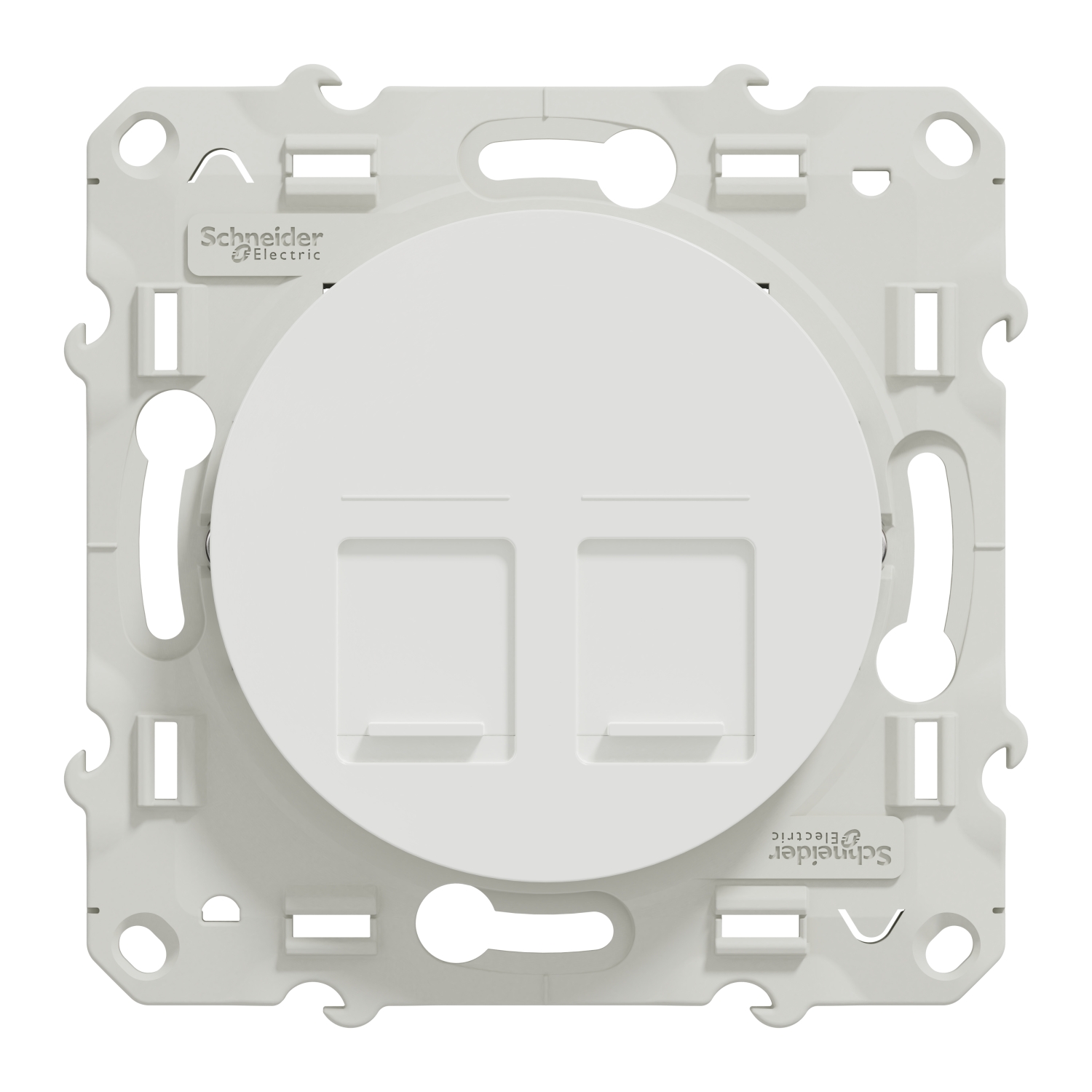 S520486 - Odace - prise double RJ45 - blanc - grade 3 (multimédia