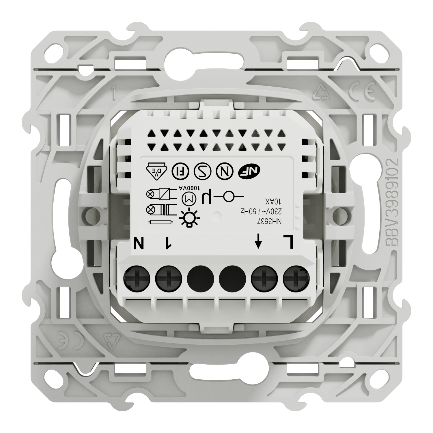 Interrupteur connecté Zigbee 3.0 Wiser Odace blanc S520530W Schneider