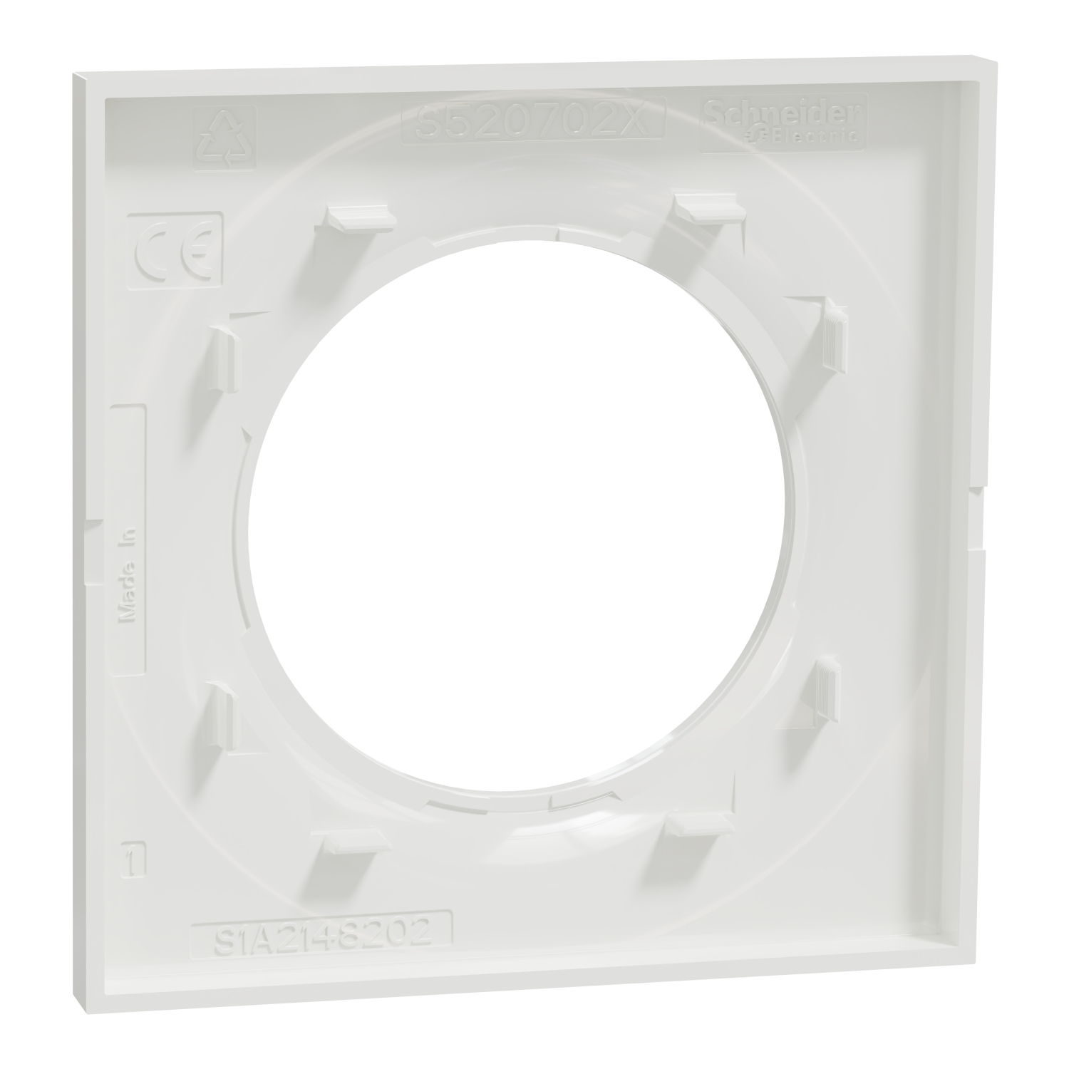 Plaque SCHNEIDER Odace Styl double blanc - S520704