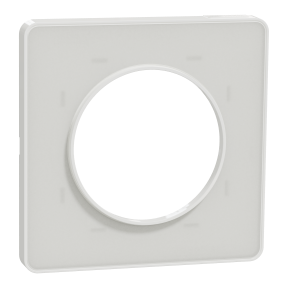Odace Touch, plaque Translucide Blanc 1 poste