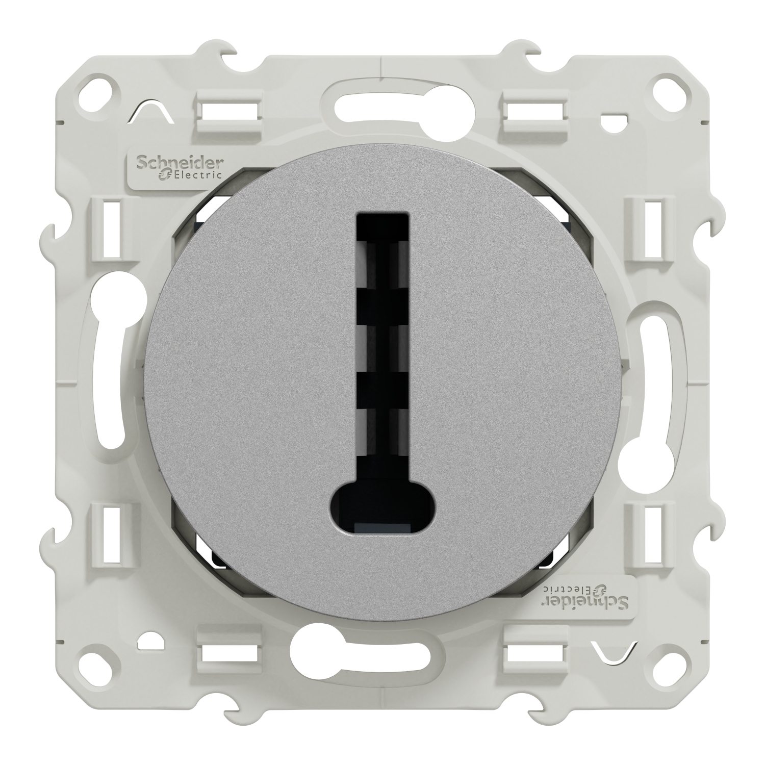 Prise Téléphone Conjoncteur 8 Contacts Odace Blanc Schneider S520496 – Double USB