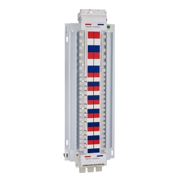 Acti9, SAU Hybrid Chassis, 250A, 3Ph, 48 Poles 18mm And 12 Poles 27mm For MCB And RCBO, Dual Feed