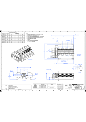 A9 SAU Chassis 3(1P+N) 250A 18mm 8P TBF - Technical Drawings