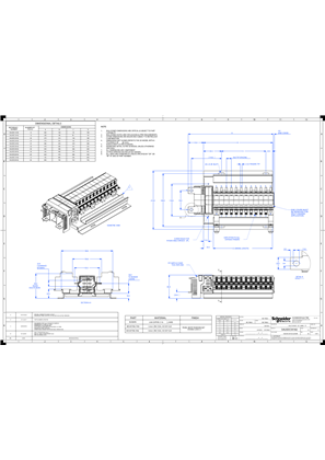 A9 SAU Chassis 2PH 250A 18mm 12P TBF - Technical Drawings